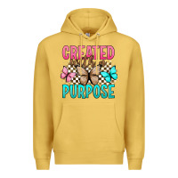Antique Gold created with a purpose Premium Hoodie - Artiststas