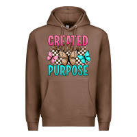 Chestnut created with a purpose Premium Hoodie - Artiststas