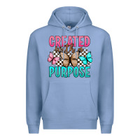 Colony Blue created with a purpose Premium Hoodie - Artiststas