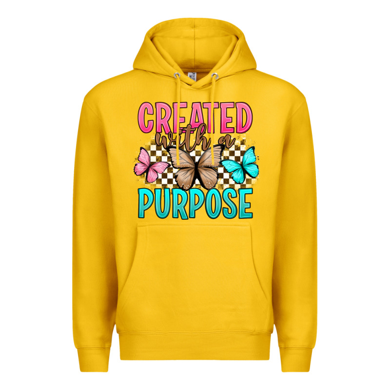 Created With A Purpose Premium Hoodie by Artiststas | Teevron