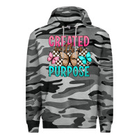 Slate Camo created with a purpose Premium Hoodie - Artiststas