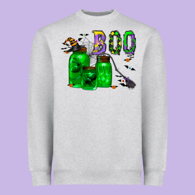 Boo Drink Heavyweight Sweatshirt Designed By Cowhidedigitalart