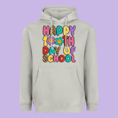 Happy 100 Th Day Of School Heavyweight Hoodie Designed By Maliassmallbusiness