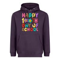 Plum happy 100 th day of school Heavyweight Hoodie - MaliasSmallBusiness