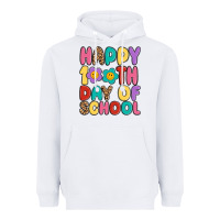 White happy 100 th day of school Heavyweight Hoodie - MaliasSmallBusiness