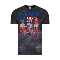 Cloud Black god bless america gnome Vintage Tee - HRA Design Shop