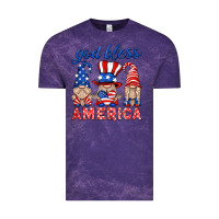 Cloud Purple god bless america gnome Vintage Tee - HRA Design Shop