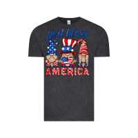 Vintage Black god bless america gnome Vintage Tee - HRA Design Shop