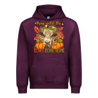 Mauve Wine Pray Till The Cows Come Home Urban Hoodie - texasbilliewilder
