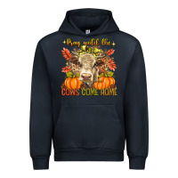 Navy Pray Till The Cows Come Home Urban Hoodie - texasbilliewilder