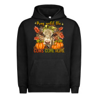 Pigment Black Pray Till The Cows Come Home Urban Hoodie - texasbilliewilder
