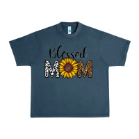 Midnight Navy blessed mom Urban Heavy Tee - CowhideDigitalArt