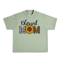 Oil Green blessed mom Urban Heavy Tee - CowhideDigitalArt