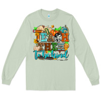 Matcha teach them to be kind with pumpkins and fall Long Sleeve Tee - AdoDesignShop