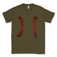 Army Green ball stitch Classic Tee - AdoDesignShop