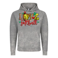 Cloud Rock love softball Vintage Hoodie - Zillion Design Studio