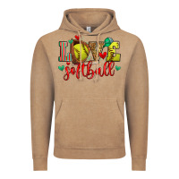 Vintage Coffee love softball Vintage Hoodie - Zillion Design Studio