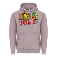 Vintage Zinc love softball Vintage Hoodie - Zillion Design Studio