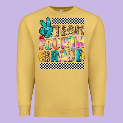 Team Fourth Grade Premium Sweatshirt Designed By Nancycooperartshop