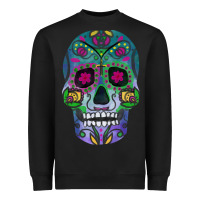 Black sugar skull Heavyweight Sweatshirt - FaDigitalArtStudio