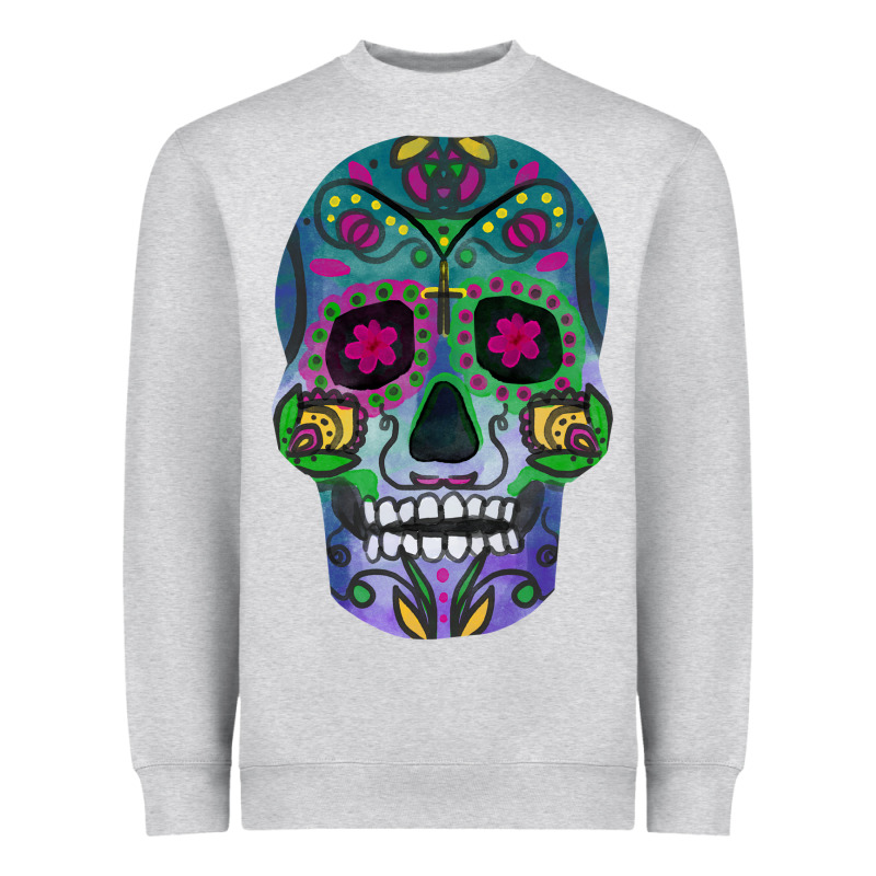 Sugar Skull Heavyweight Sweatshirt by FaDigitalArtStudio | Teevron