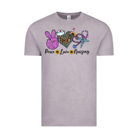 Vintage Zinc peace love nursing Vintage Tee - CowhideDigitalArt