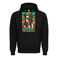 Black western pig garden Zipper Hoodie - LillyAllenDesigns