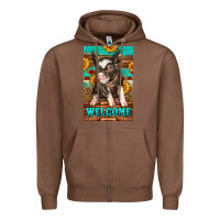 Chestnut western pig garden Zipper Hoodie - LillyAllenDesigns