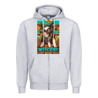 Heather Grey western pig garden Zipper Hoodie - LillyAllenDesigns