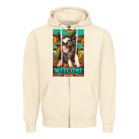 Sandshell western pig garden Zipper Hoodie - LillyAllenDesigns