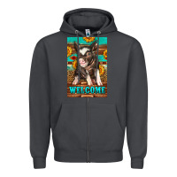 Smoke western pig garden Zipper Hoodie - LillyAllenDesigns