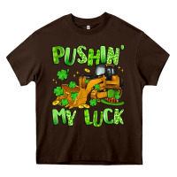Chocolate Brown pushin' my luck Heavy Core Tee - Artiststas