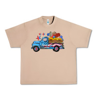 Burro american truck and flag with stars Urban Heavy Tee - HRA Design Shop