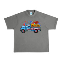 Tornado american truck and flag with stars Urban Heavy Tee - HRA Design Shop