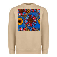 Mushroom usa sunflowers seamless pattern Heavyweight Sweatshirt - HRA Design Shop