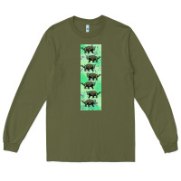 Army Green dinosaur ankylosaurus pen wrap Long Sleeve Tee - Artiststas