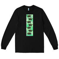 Black dinosaur ankylosaurus pen wrap Long Sleeve Tee - Artiststas