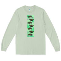 Matcha dinosaur ankylosaurus pen wrap Long Sleeve Tee - Artiststas