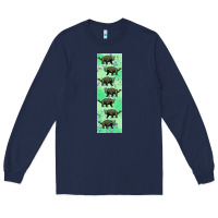 Navy dinosaur ankylosaurus pen wrap Long Sleeve Tee - Artiststas