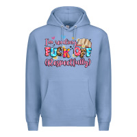 Colony Blue i'm reading fuck off respectfully Premium Hoodie - Artiststas