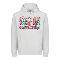 Dove Grey i'm reading fuck off respectfully Premium Hoodie - Artiststas