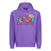 Purple i'm reading fuck off respectfully Premium Hoodie - Artiststas