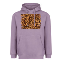 Lavender leopard background Heavyweight Hoodie - NancyCooperArtShop
