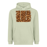 Matcha leopard background Heavyweight Hoodie - NancyCooperArtShop