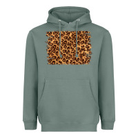 Sage leopard background Heavyweight Hoodie - NancyCooperArtShop