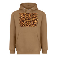 Toasted Coconut leopard background Heavyweight Hoodie - NancyCooperArtShop