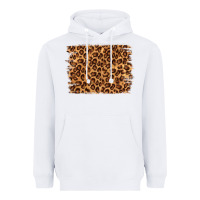 White leopard background Heavyweight Hoodie - NancyCooperArtShop