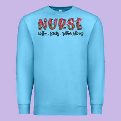 Christmas Nurse Premium Sweatshirt Designed By Maliassmallbusiness