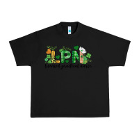 Black st. patricks day registered nurse lpn heart Urban Heavy Tee - BarkalooDesign