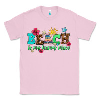 Bubblegum Pink beach is my happy place Classic Tee - AdoDesignShop